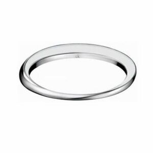 Calvin Klein Jewelry Women's Art Silver-Tone Stainless Steel Bangle Bracelet